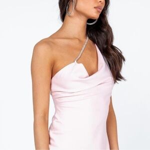 Princess Polly Crystal Mini Dress Pink Size 2 NWT